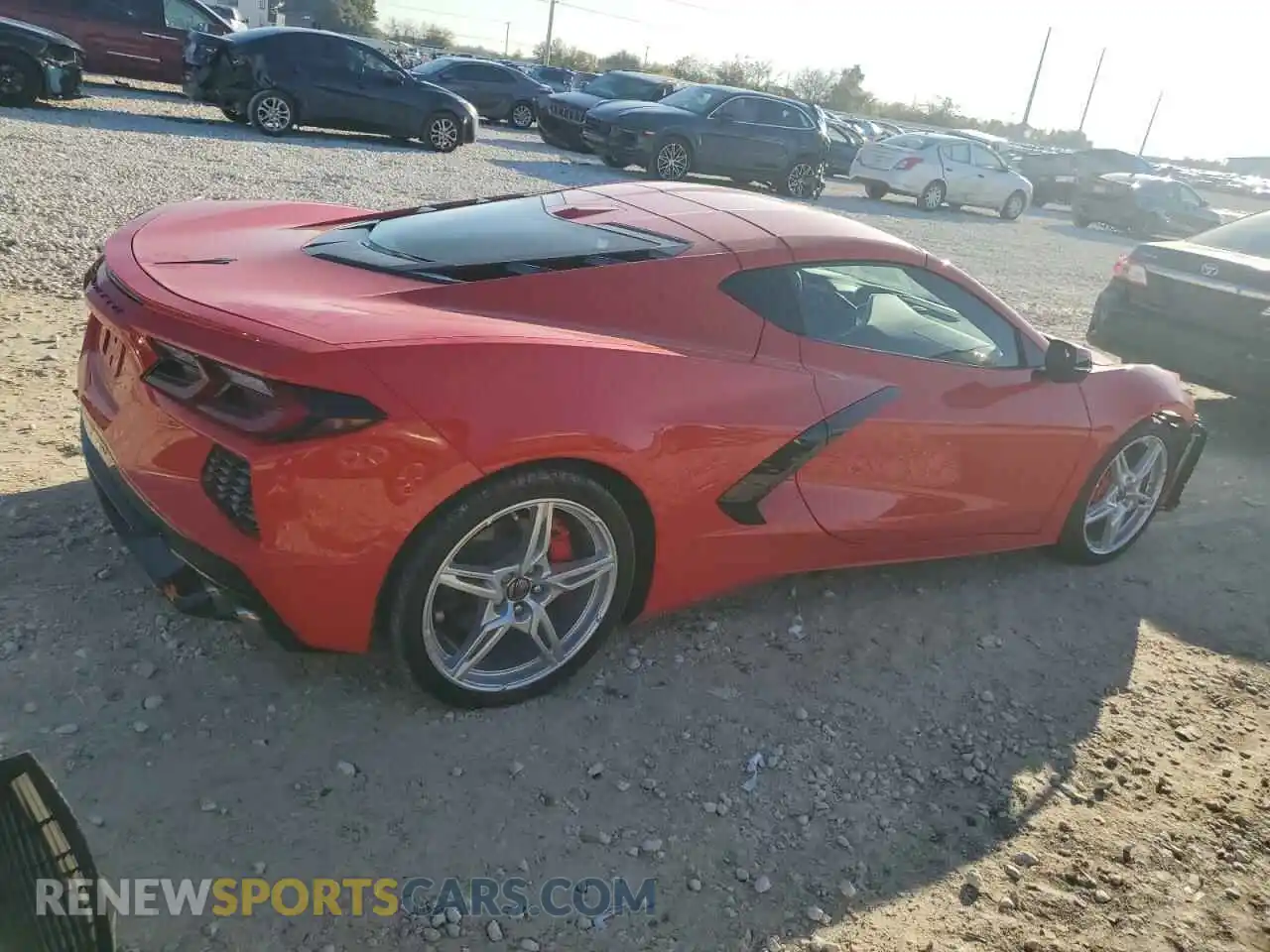 3 Photograph of a damaged car 1G1YB2D47M5109255 CHEVROLET CORVETTE 2021
