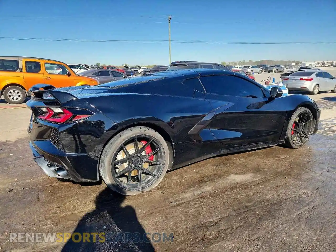 3 fotografías del automóvil dañado 1G1YB2D48M5104789 CHEVROLET CORVETTE 2021