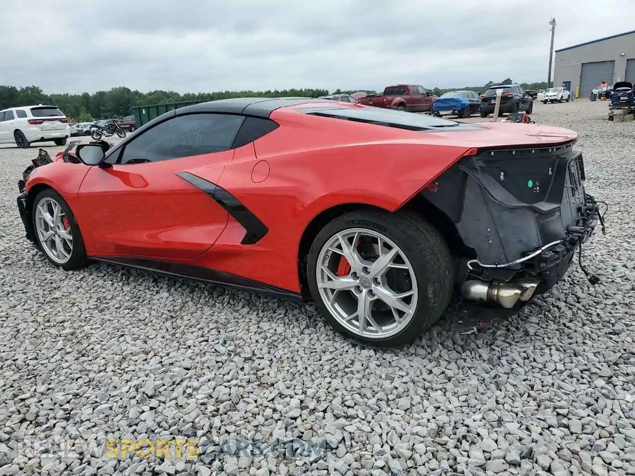 2 Photograph of a damaged car 1G1YB2D48M5116215 CHEVROLET CORVETTE 2021