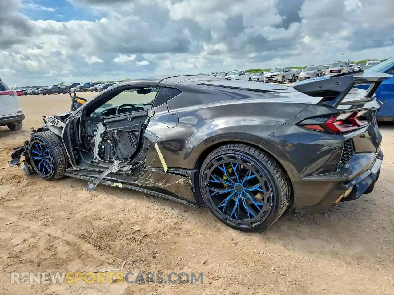 2 Photograph of a damaged car 1G1YB2D49M5118751 CHEVROLET CORVETTE 2021