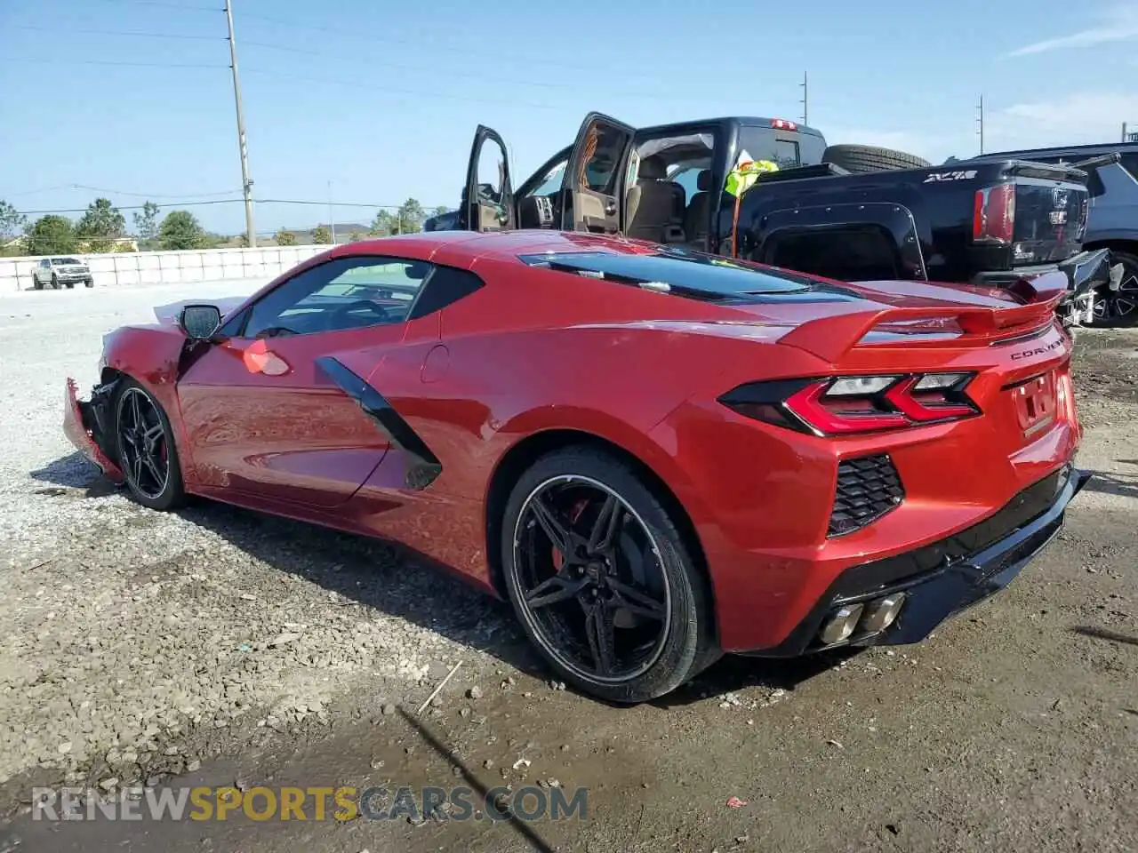 2 Photograph of a damaged car 1G1YC2D43M5113851 CHEVROLET CORVETTE 2021