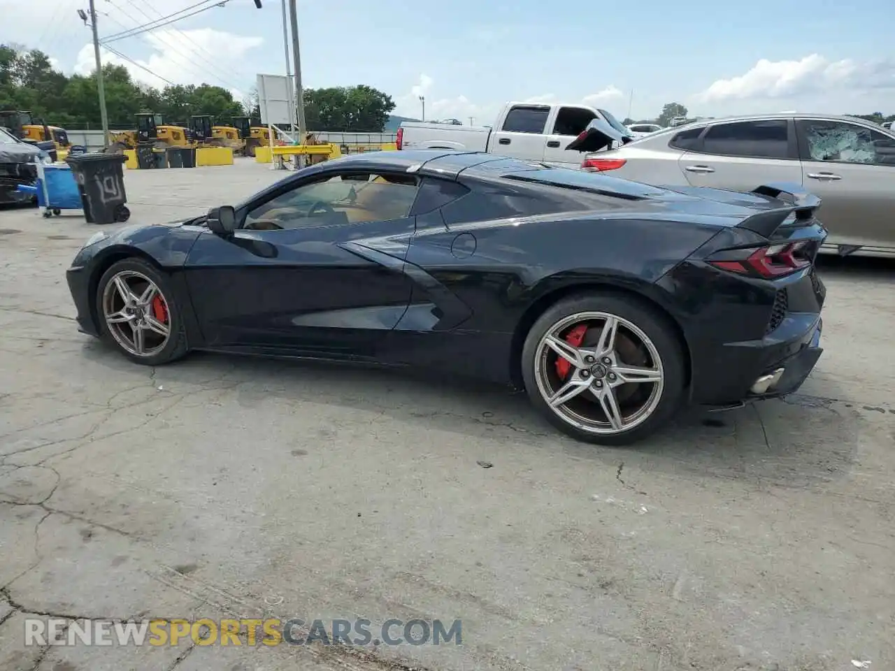 2 Photograph of a damaged car 1G1YC2D46M5110636 CHEVROLET CORVETTE 2021
