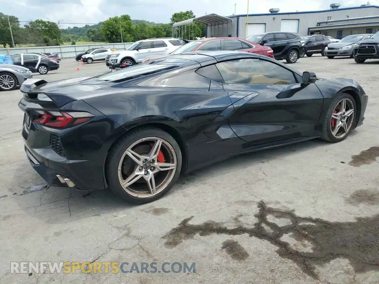 3 Photograph of a damaged car 1G1YC2D46M5110636 CHEVROLET CORVETTE 2021