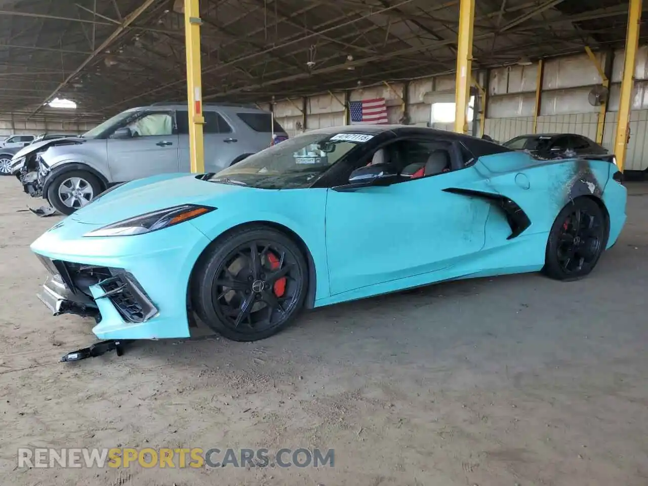 1 Photograph of a damaged car 1G1YC3D4XM5105039 CHEVROLET CORVETTE 2021