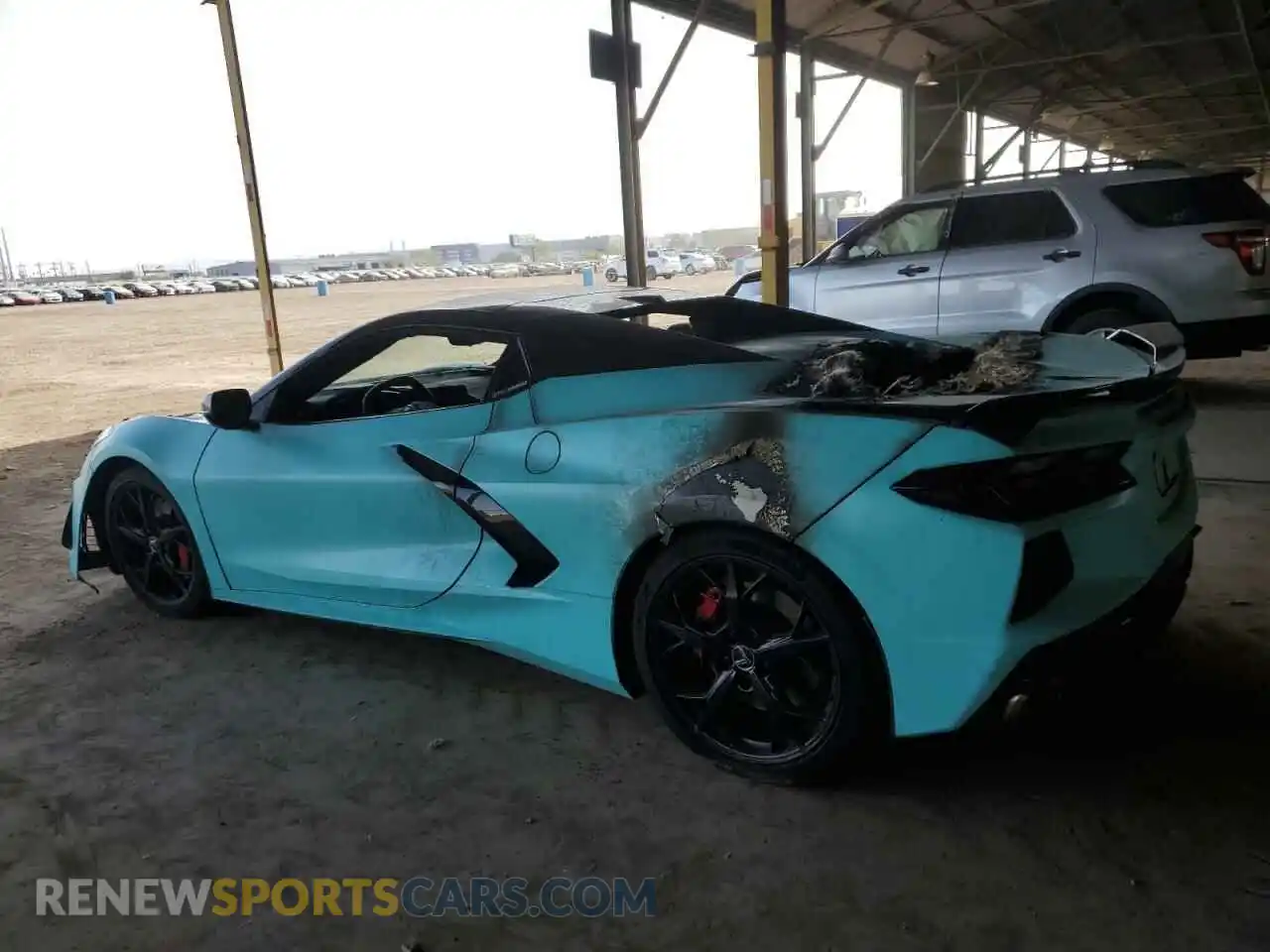 2 Photograph of a damaged car 1G1YC3D4XM5105039 CHEVROLET CORVETTE 2021