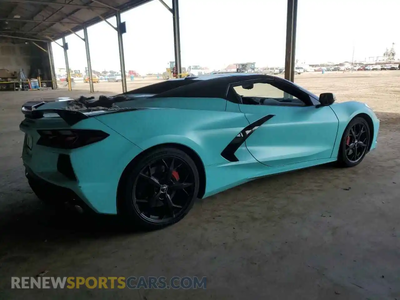 3 Photograph of a damaged car 1G1YC3D4XM5105039 CHEVROLET CORVETTE 2021