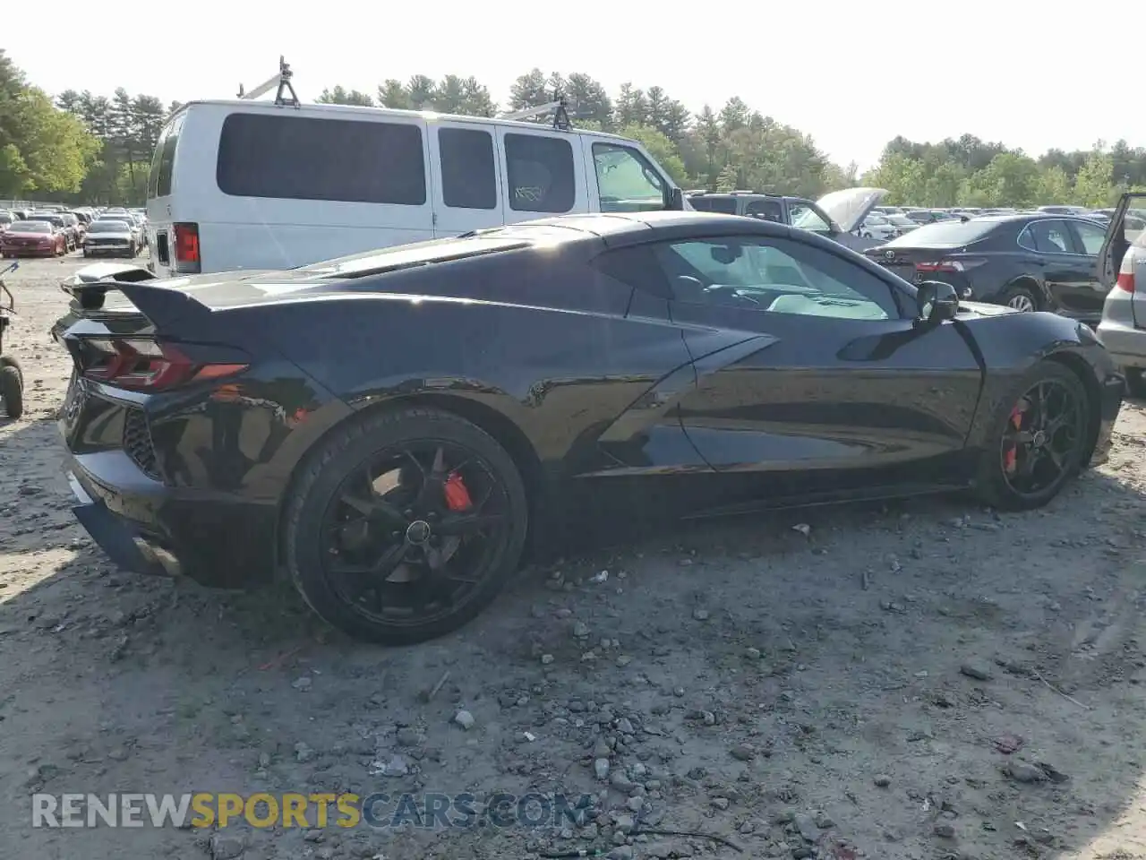 3 fotografías del automóvil dañado 1G1YC2D46N5117832 CHEVROLET CORVETTE 2022
