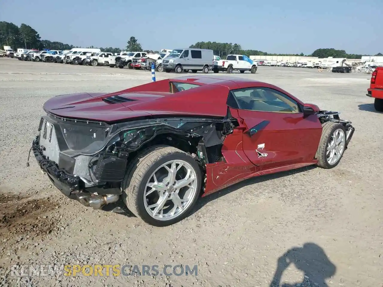 3 Photograph of a damaged car 1G1YC3D44N5113672 CHEVROLET CORVETTE 2022