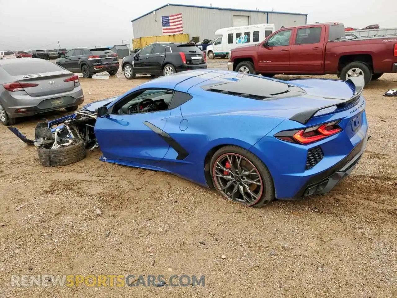 2 Photograph of a damaged car 1G1YC2D41P5127543 CHEVROLET CORVETTE 2023