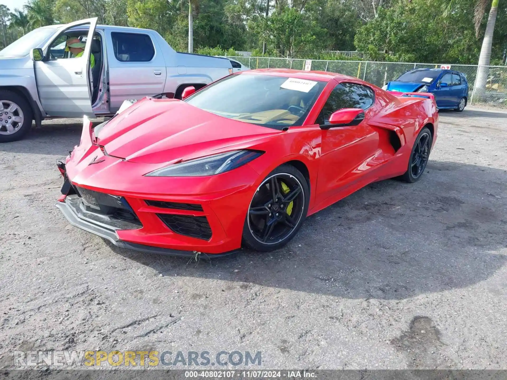 2 Photograph of a damaged car 1G1YC2D49M5124322 CHEVROLET CORVETTE STINGRAY 2021