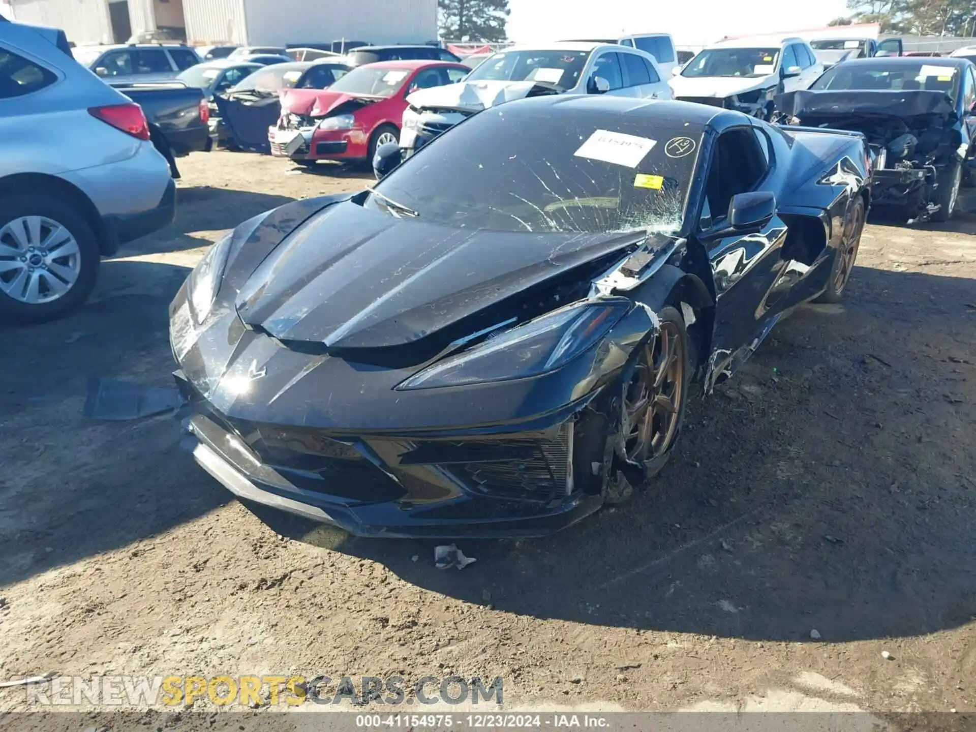 2 Photograph of a damaged car 1G1YA2D43P5129462 CHEVROLET CORVETTE STINGRAY 2023
