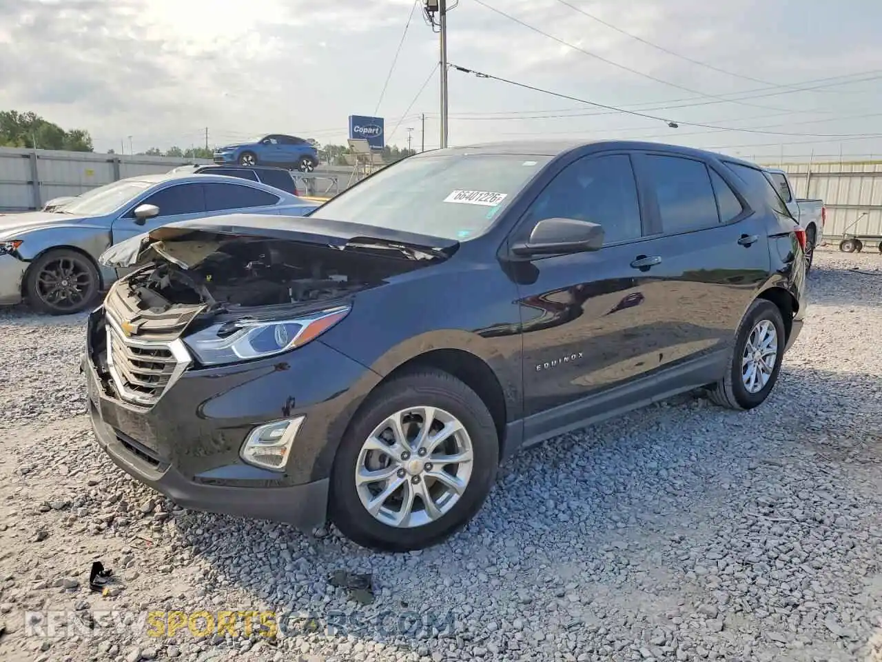 1 Photograph of a damaged car 2GNAXHEVXM6157977 CHEVROLET EQUINOX 2021