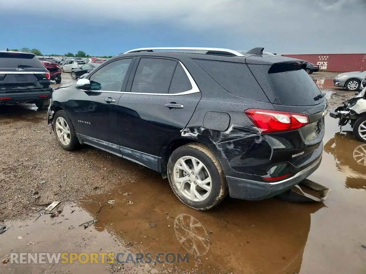 2 fotografías del automóvil dañado 2GNAXNEVXM6148016 CHEVROLET EQUINOX 2021