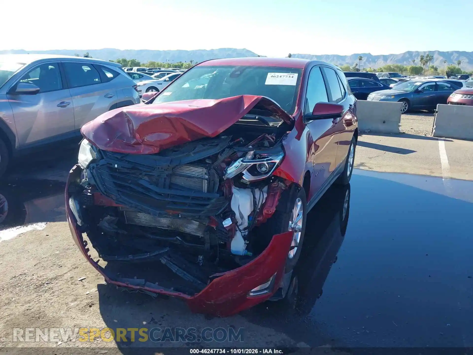 2 Фотография поврежденного автомобиля 2GNAXUEVXM6145126 CHEVROLET EQUINOX 2021