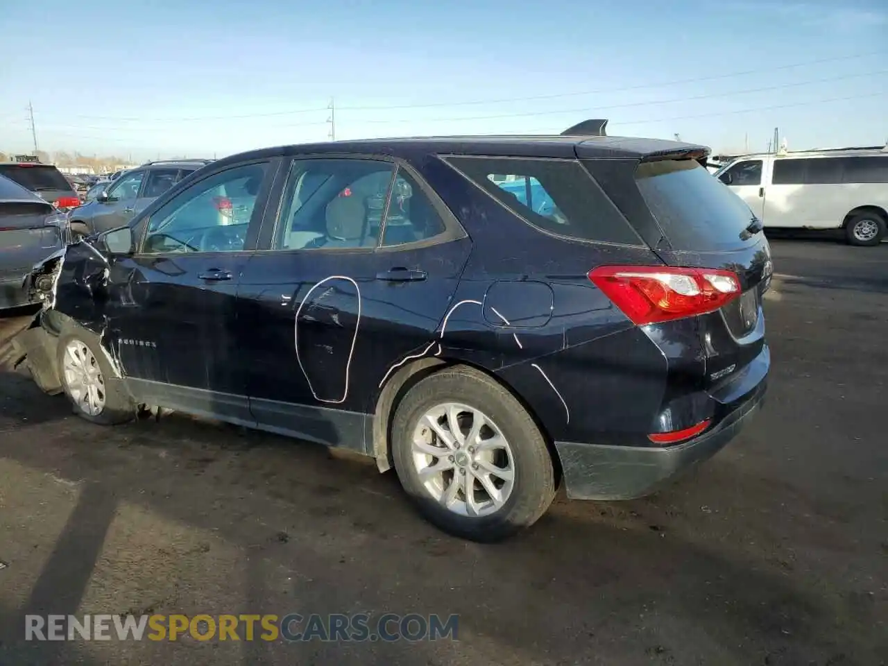 2 Photograph of a damaged car 3GNAXHEV1MS145055 CHEVROLET EQUINOX 2021