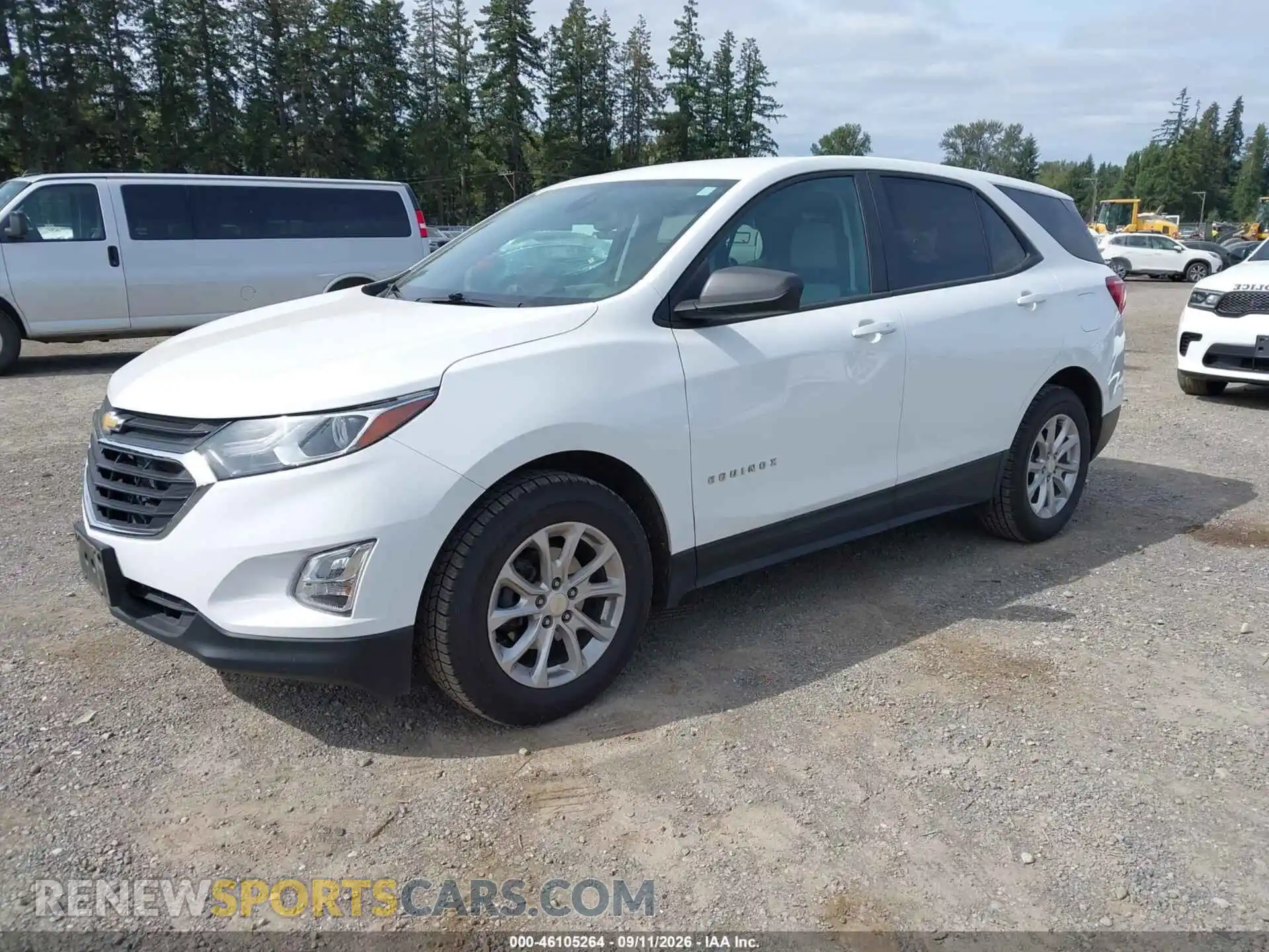 2 fotografías del automóvil dañado 3GNAXHEV2MS156873 CHEVROLET EQUINOX 2021