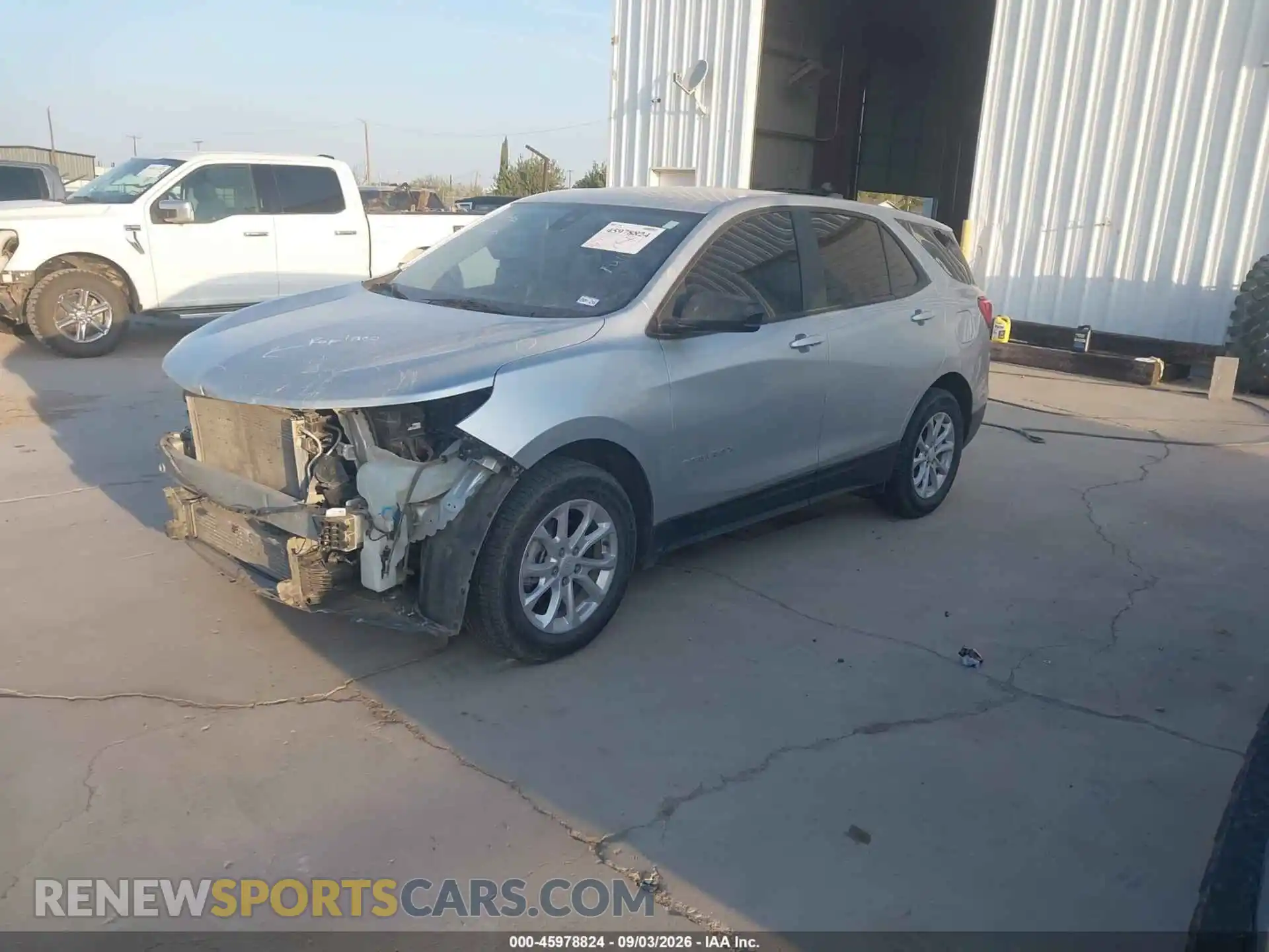 2 Photograph of a damaged car 3GNAXHEV2MS170448 CHEVROLET EQUINOX 2021
