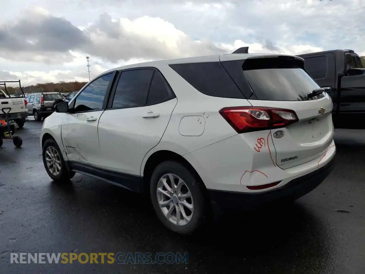 2 Photograph of a damaged car 3GNAXHEV3MS134283 CHEVROLET EQUINOX 2021