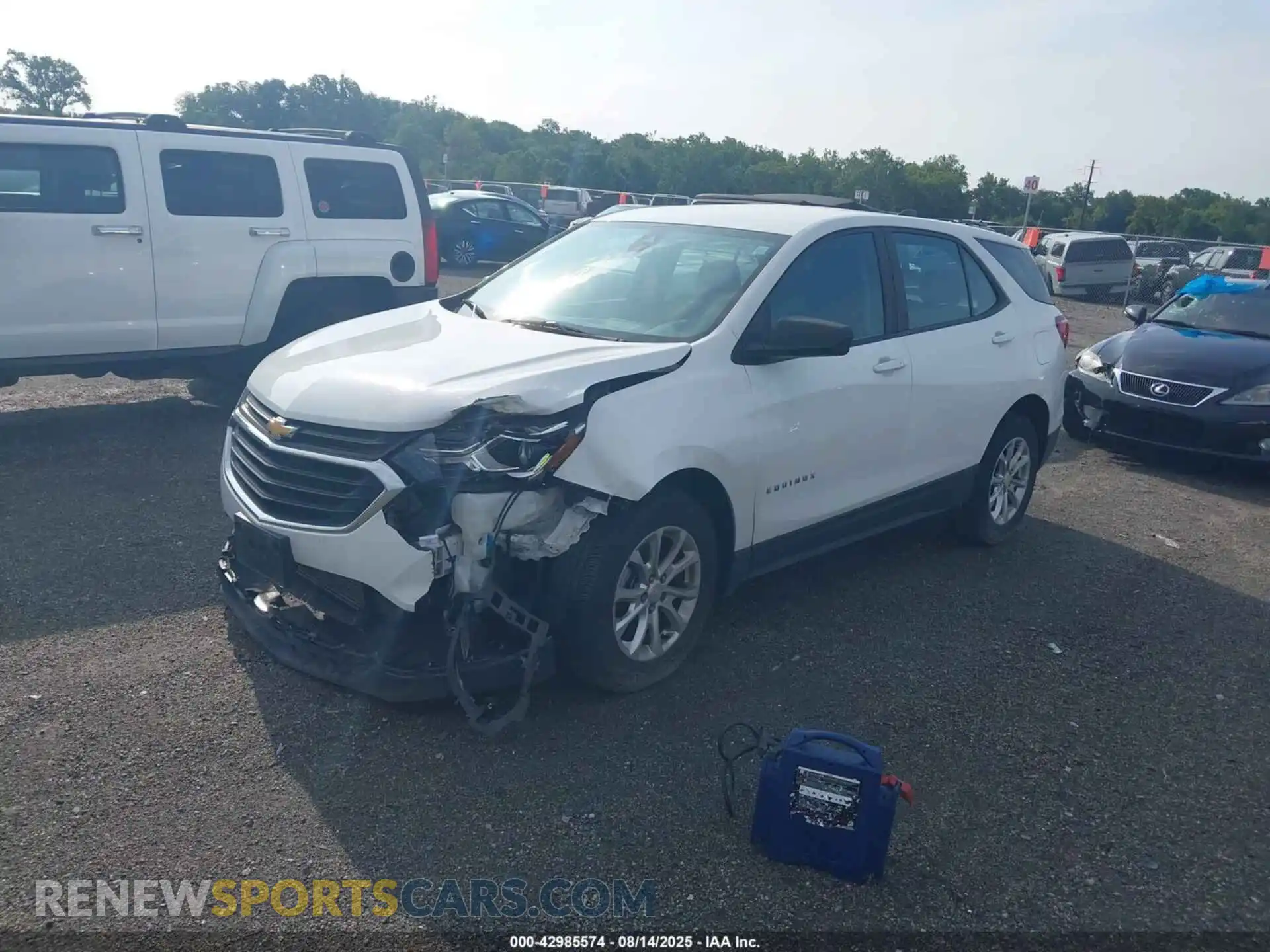 2 Photograph of a damaged car 3GNAXHEV6MS146069 CHEVROLET EQUINOX 2021
