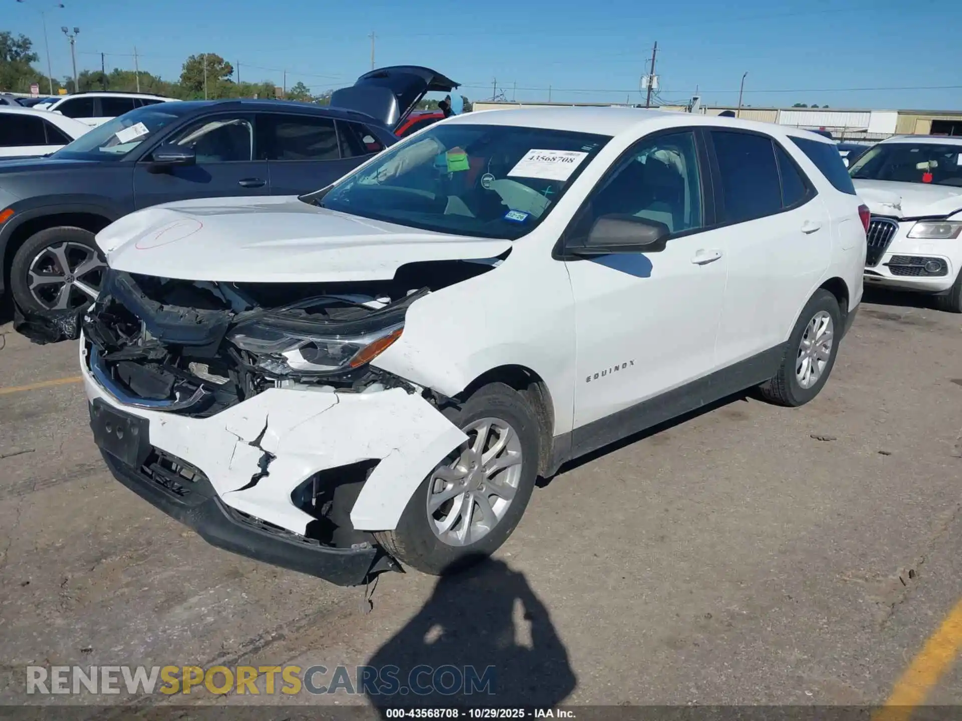 2 Photograph of a damaged car 3GNAXHEV8MS156182 CHEVROLET EQUINOX 2021