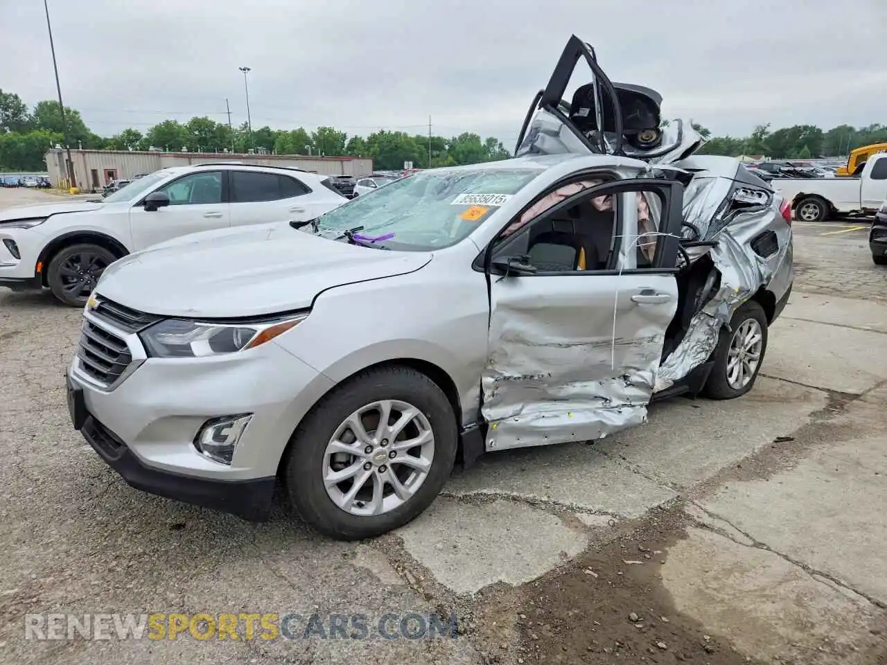 1 Photograph of a damaged car 3GNAXHEVXMS154109 CHEVROLET EQUINOX 2021