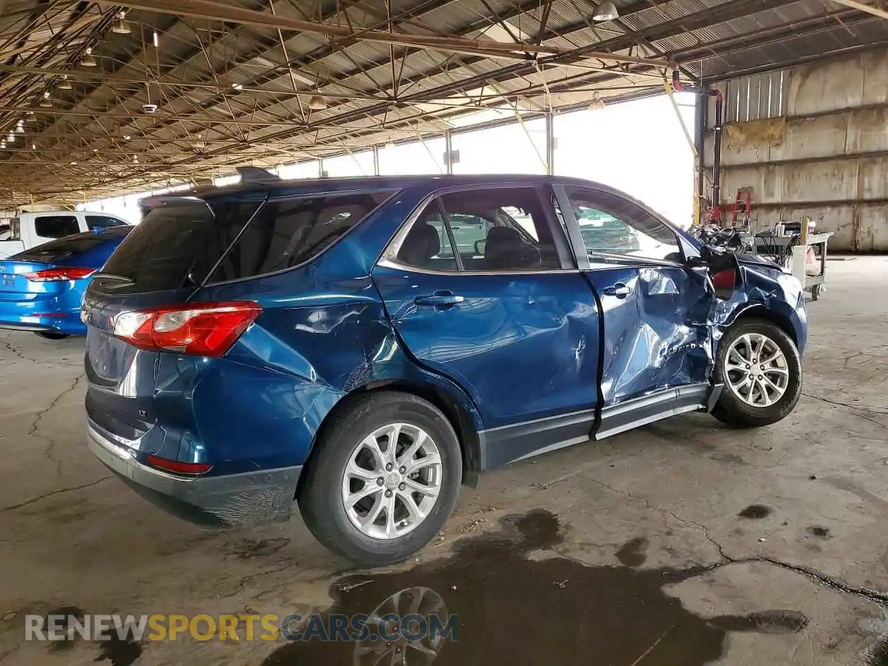 3 fotografías del automóvil dañado 3GNAXKEV3ML355082 CHEVROLET EQUINOX 2021