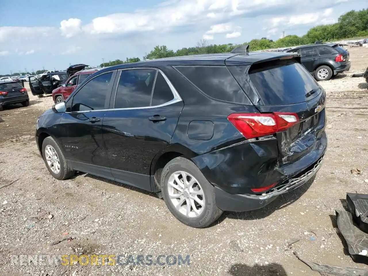 2 fotografías del automóvil dañado 3GNAXKEVXML347450 CHEVROLET EQUINOX 2021