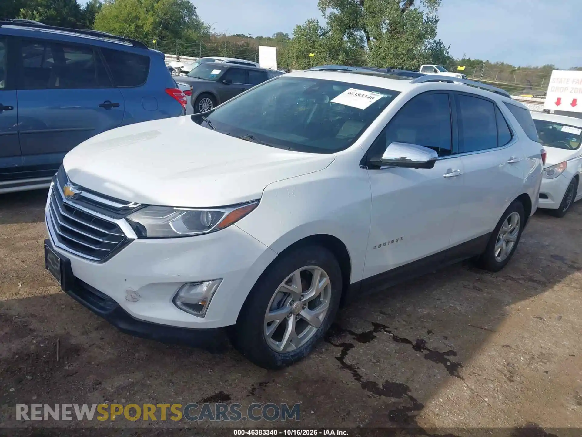 2 Photograph of a damaged car 3GNAXNEV2MS180489 CHEVROLET EQUINOX 2021