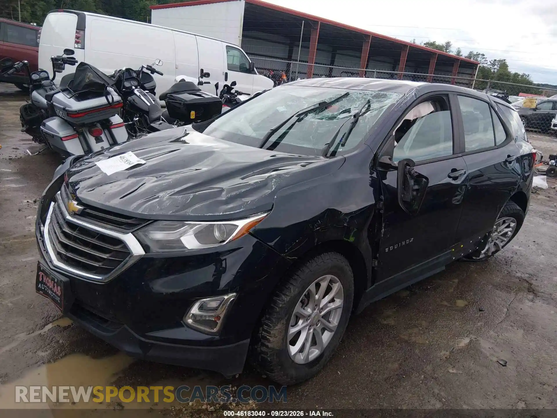 2 Photograph of a damaged car 3GNAXSEV2MS120548 CHEVROLET EQUINOX 2021