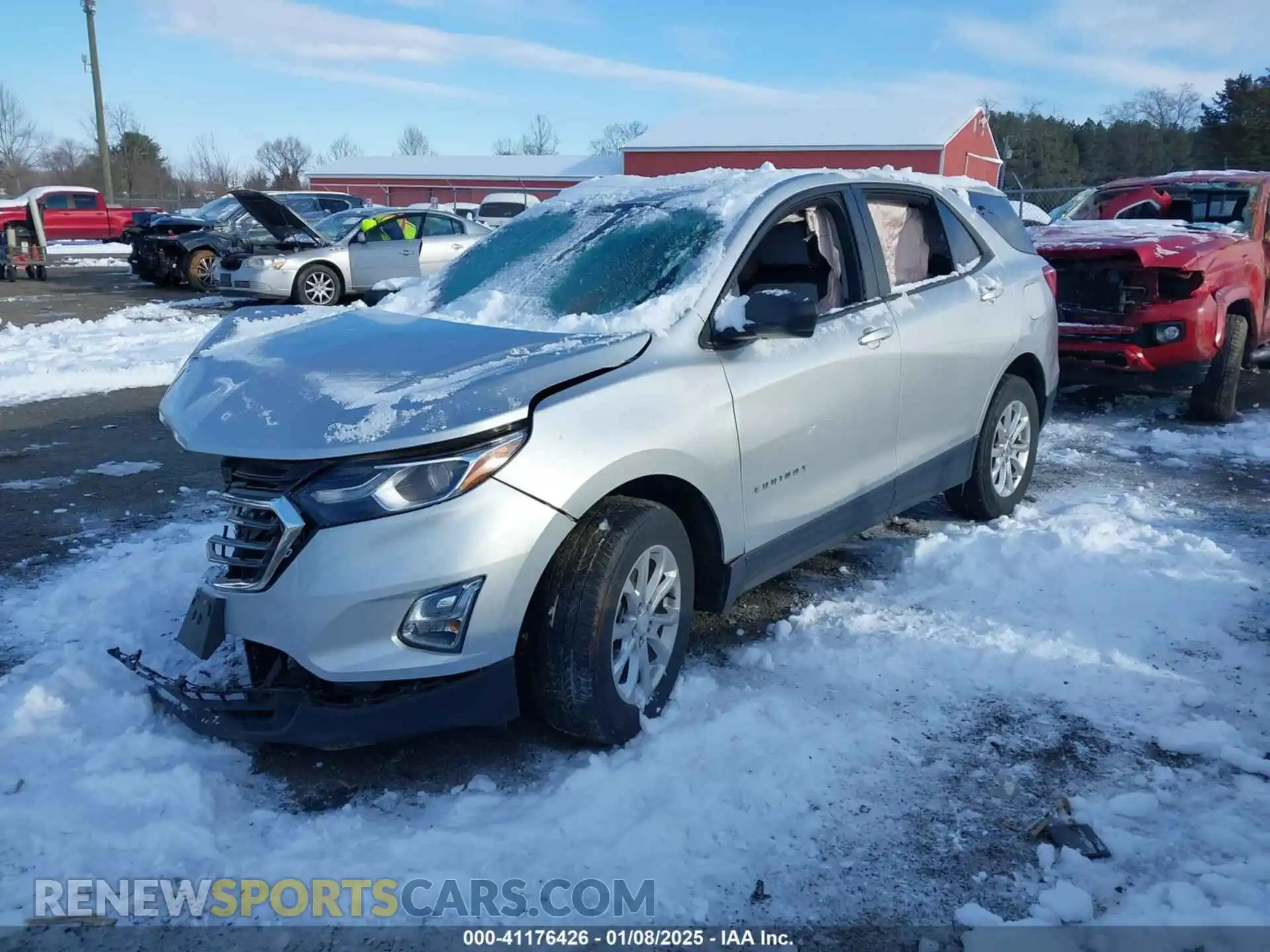 2 Photograph of a damaged car 3GNAXSEV3MS155535 CHEVROLET EQUINOX 2021