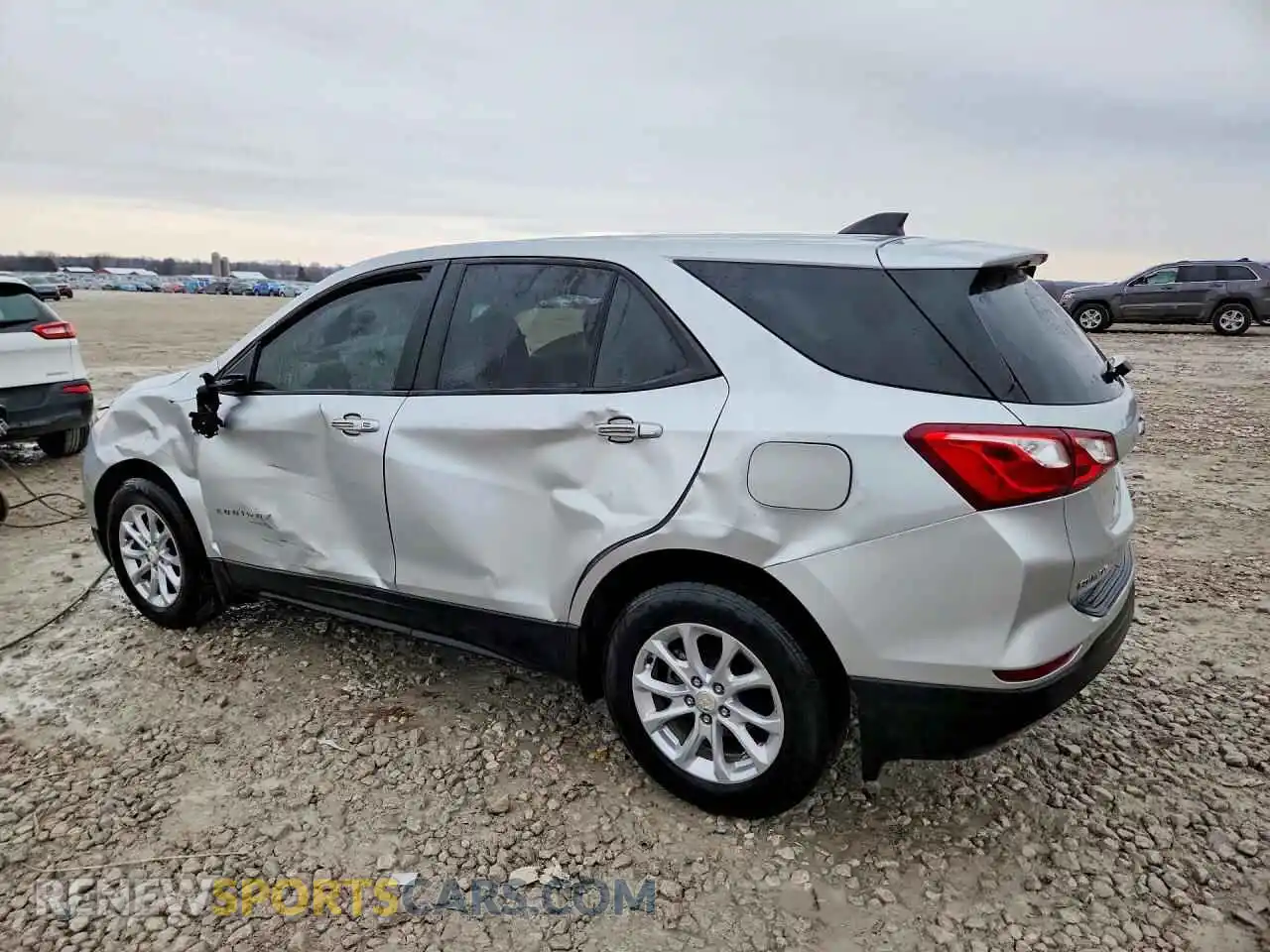 2 fotografías del automóvil dañado 3GNAXSEV8MS130680 CHEVROLET EQUINOX 2021
