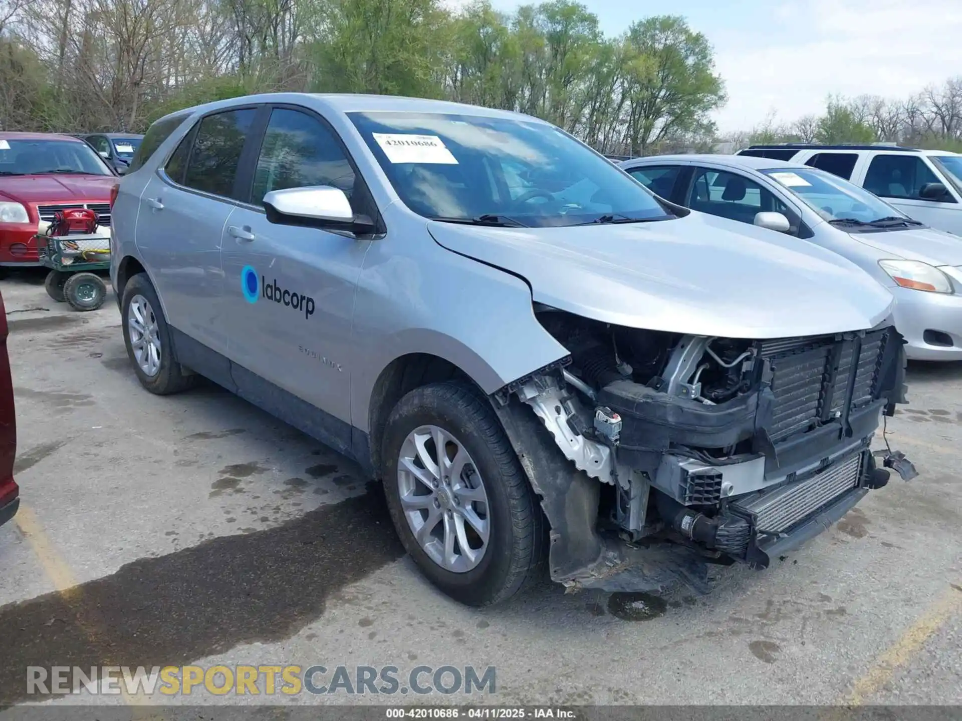 1 Photograph of a damaged car 3GNAXTEV3MS160871 CHEVROLET EQUINOX 2021