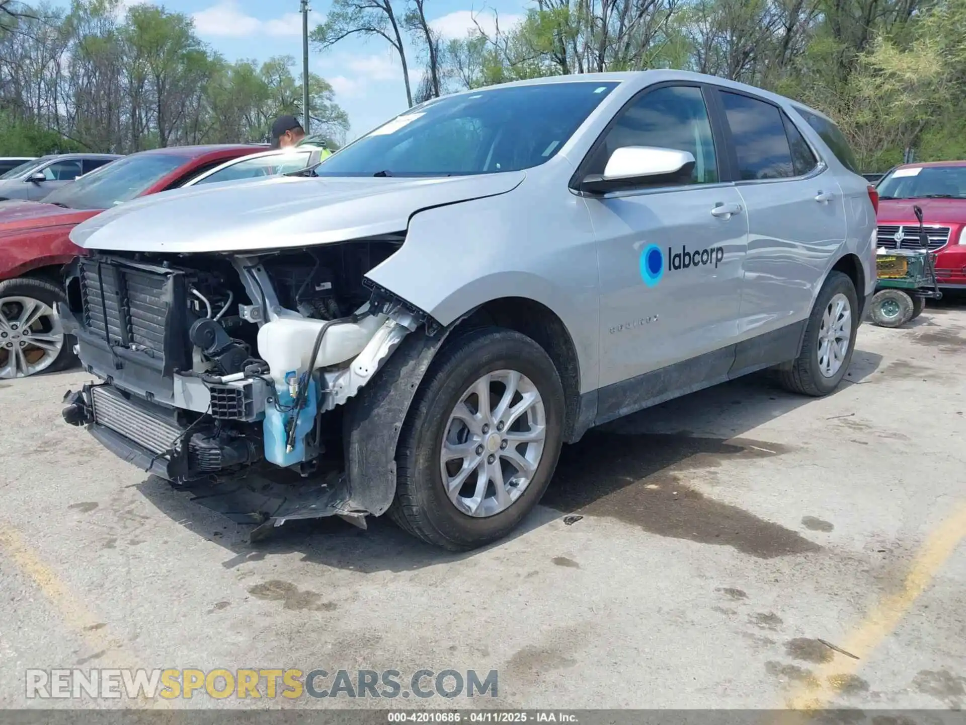 2 Photograph of a damaged car 3GNAXTEV3MS160871 CHEVROLET EQUINOX 2021