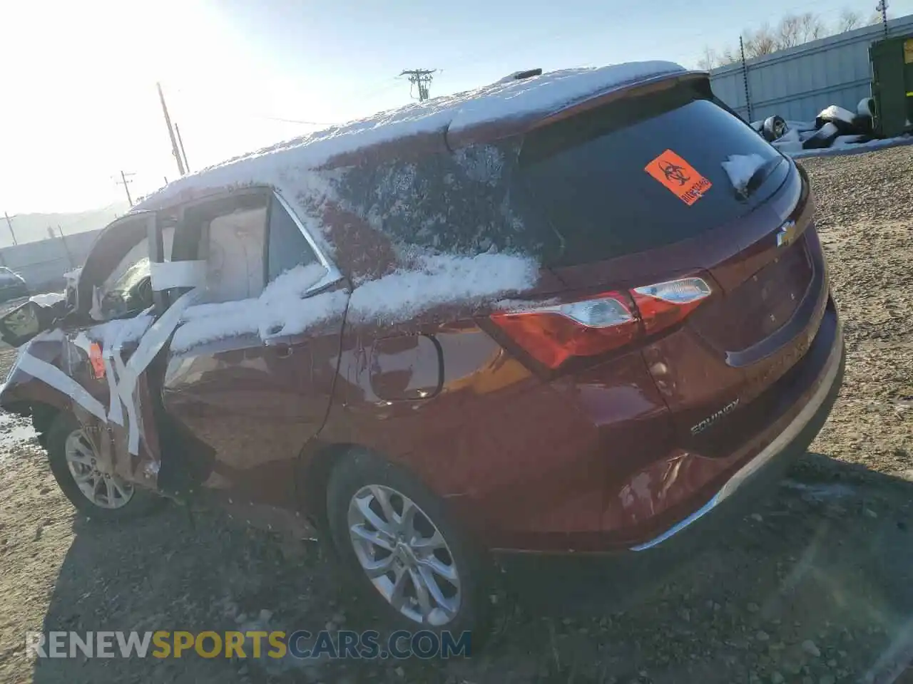 2 Photograph of a damaged car 3GNAXUEV0ML318681 CHEVROLET EQUINOX 2021