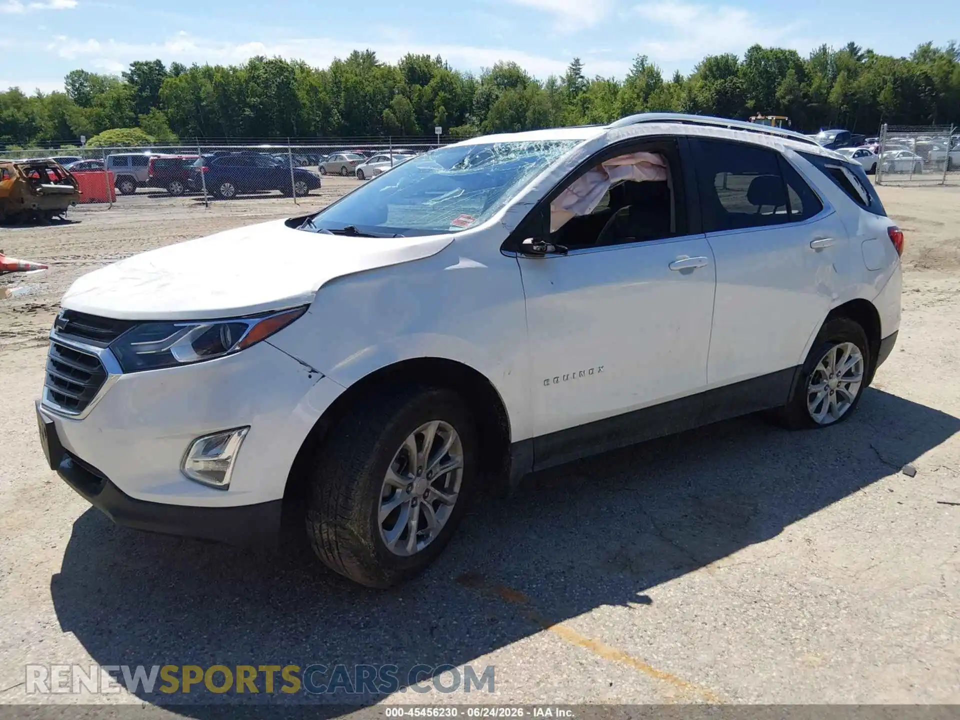 2 Photograph of a damaged car 3GNAXUEV1MS168893 CHEVROLET EQUINOX 2021