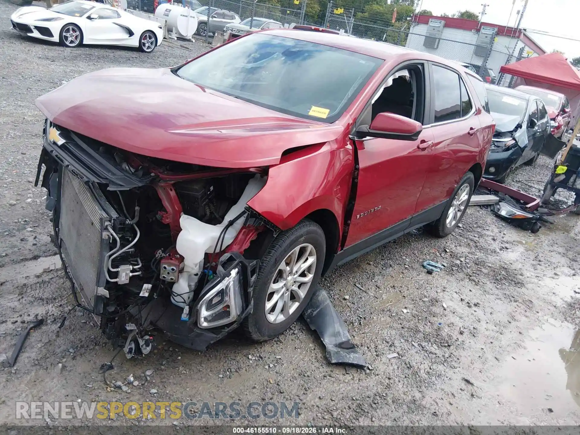 2 fotografías del automóvil dañado 3GNAXUEV2ML345218 CHEVROLET EQUINOX 2021