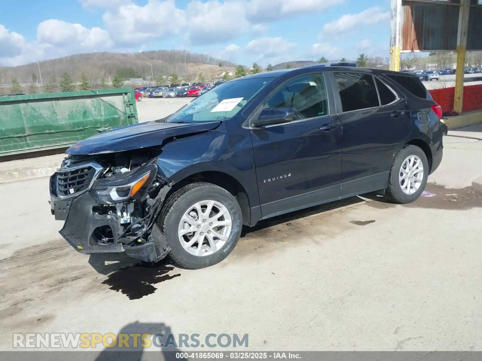 2 Photograph of a damaged car 3GNAXUEV2MS101400 CHEVROLET EQUINOX 2021
