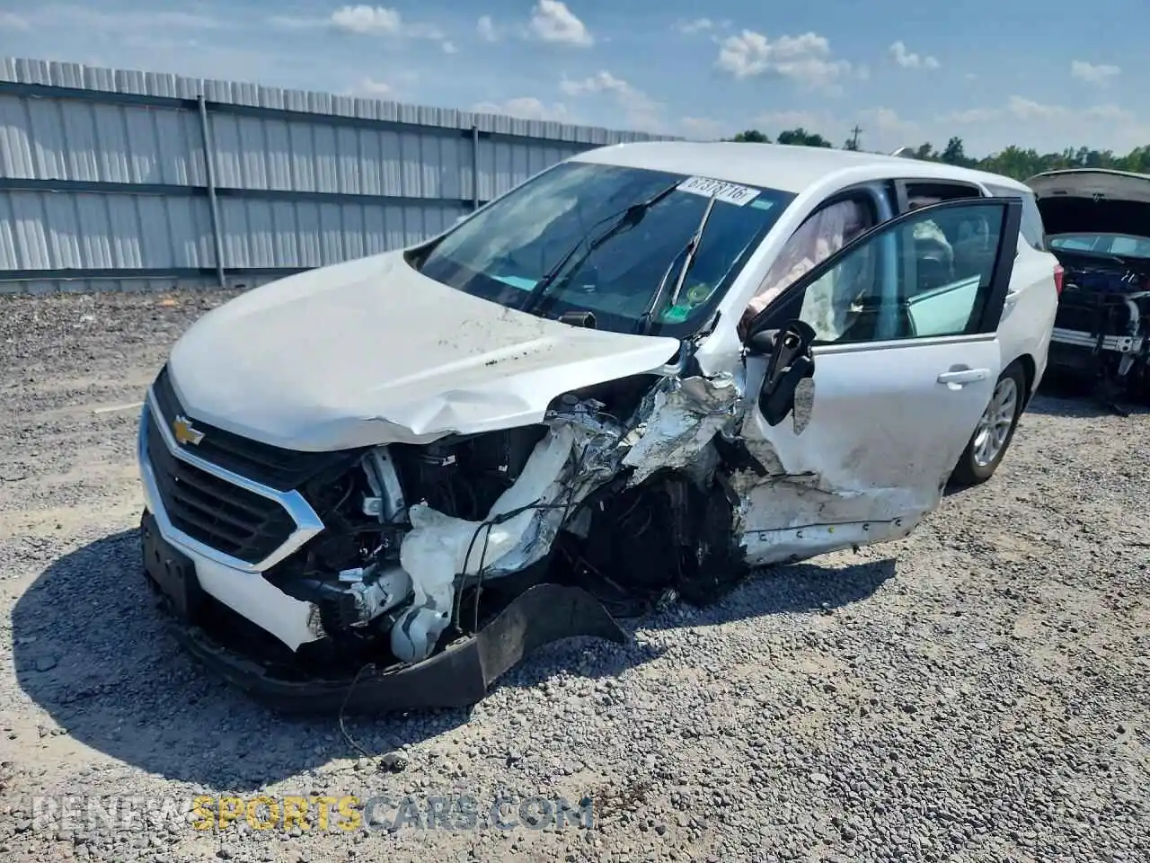 1 Photograph of a damaged car 3GNAXUEV2MS134896 CHEVROLET EQUINOX 2021