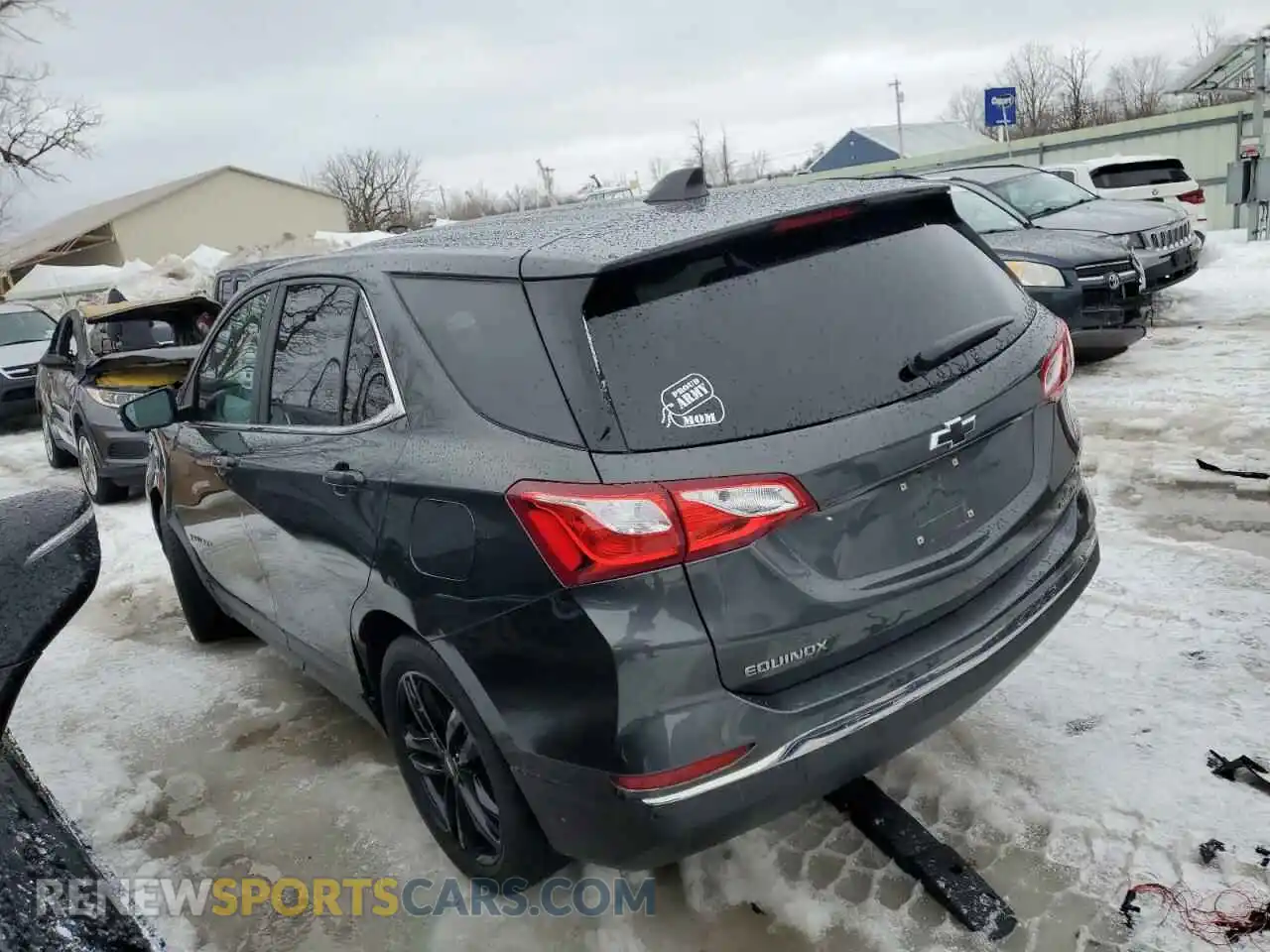 2 Photograph of a damaged car 3GNAXUEV3ML303253 CHEVROLET EQUINOX 2021