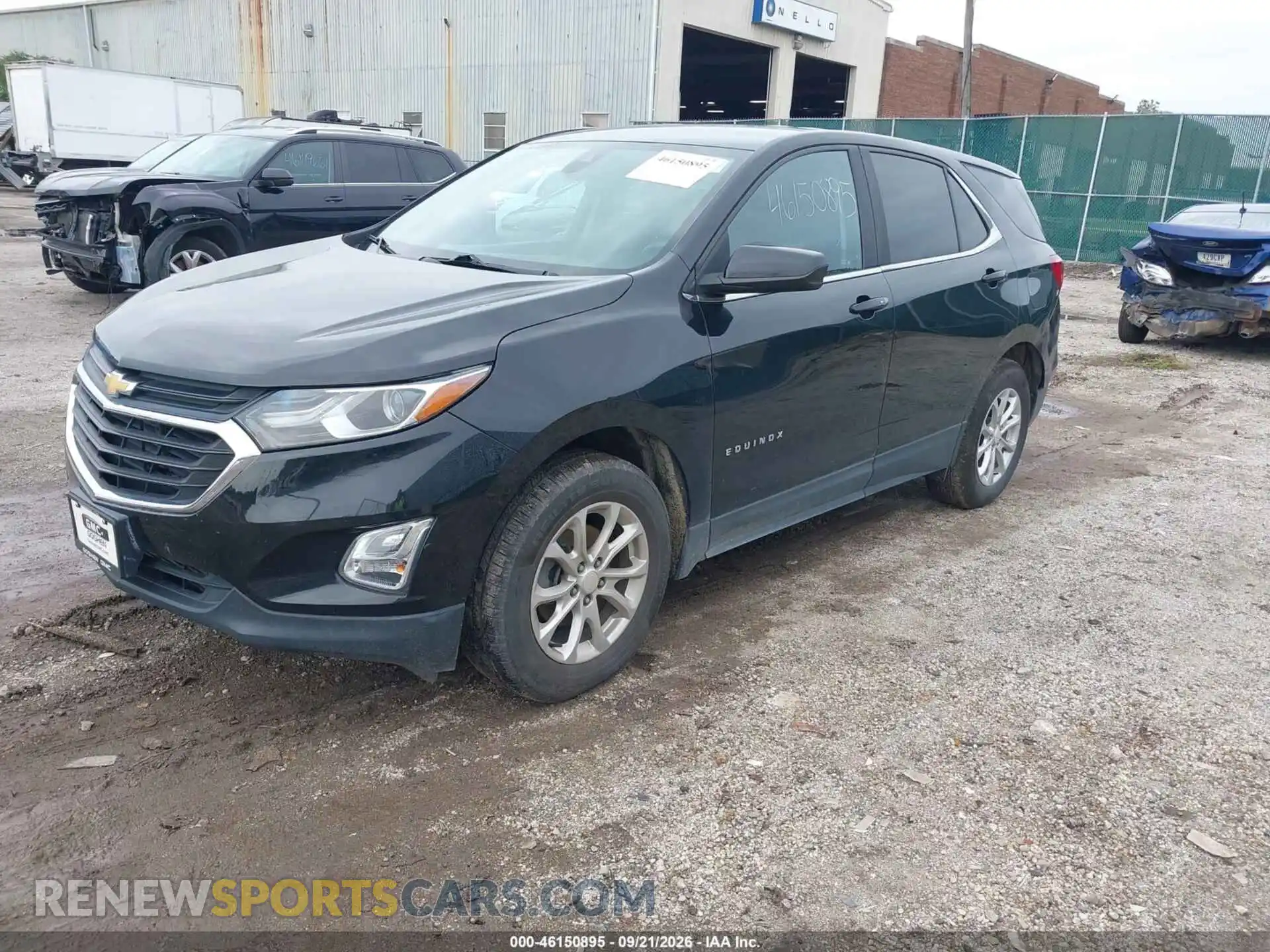 2 Photograph of a damaged car 3GNAXUEV3ML385503 CHEVROLET EQUINOX 2021
