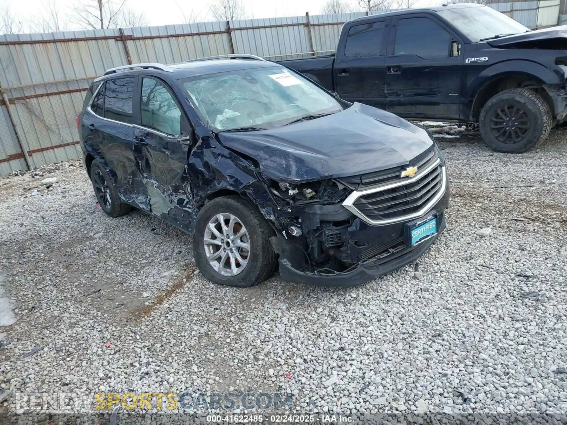 1 Photograph of a damaged car 3GNAXUEV3MS105018 CHEVROLET EQUINOX 2021