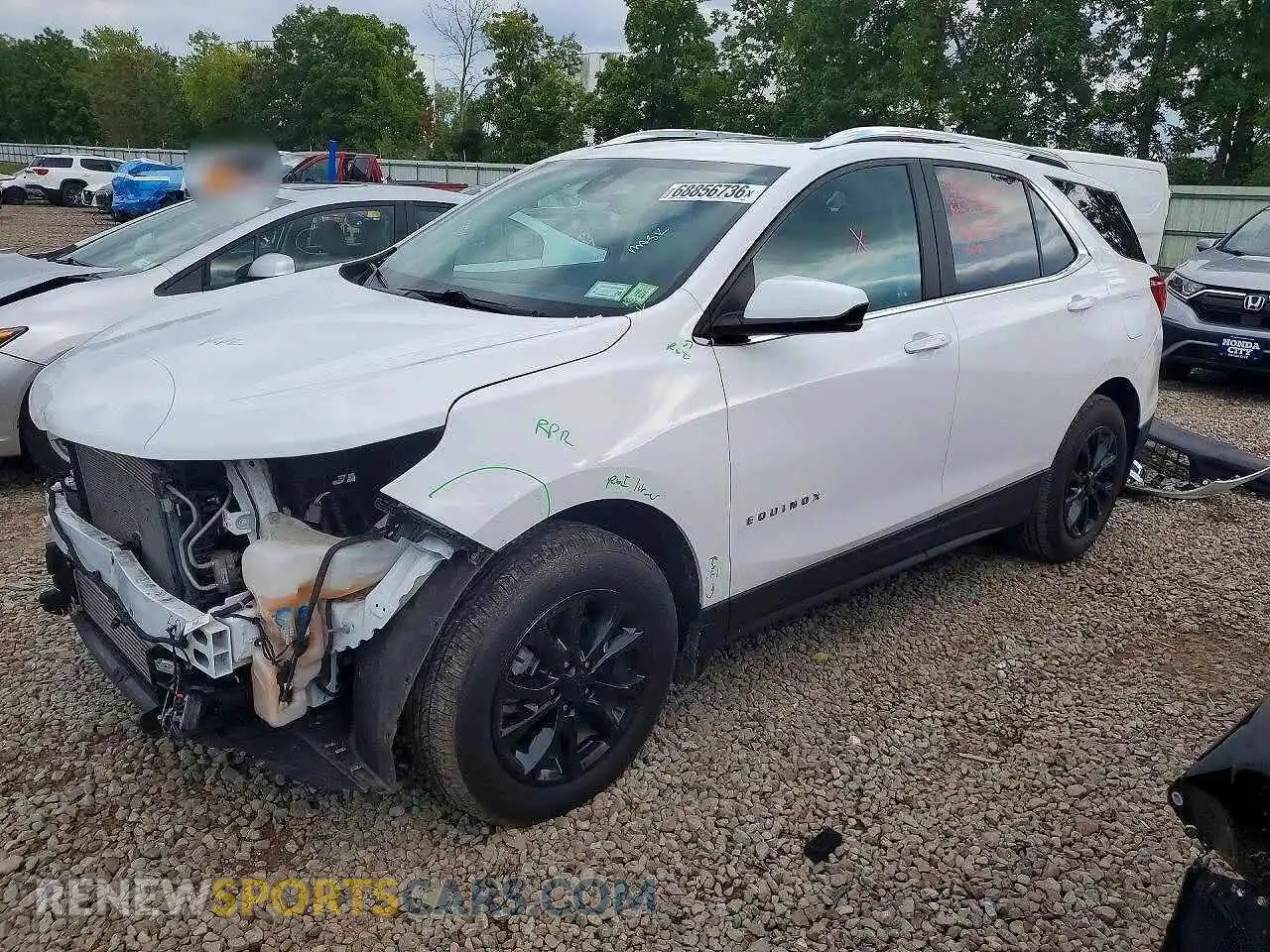 1 Photograph of a damaged car 3GNAXUEV7ML372799 CHEVROLET EQUINOX 2021