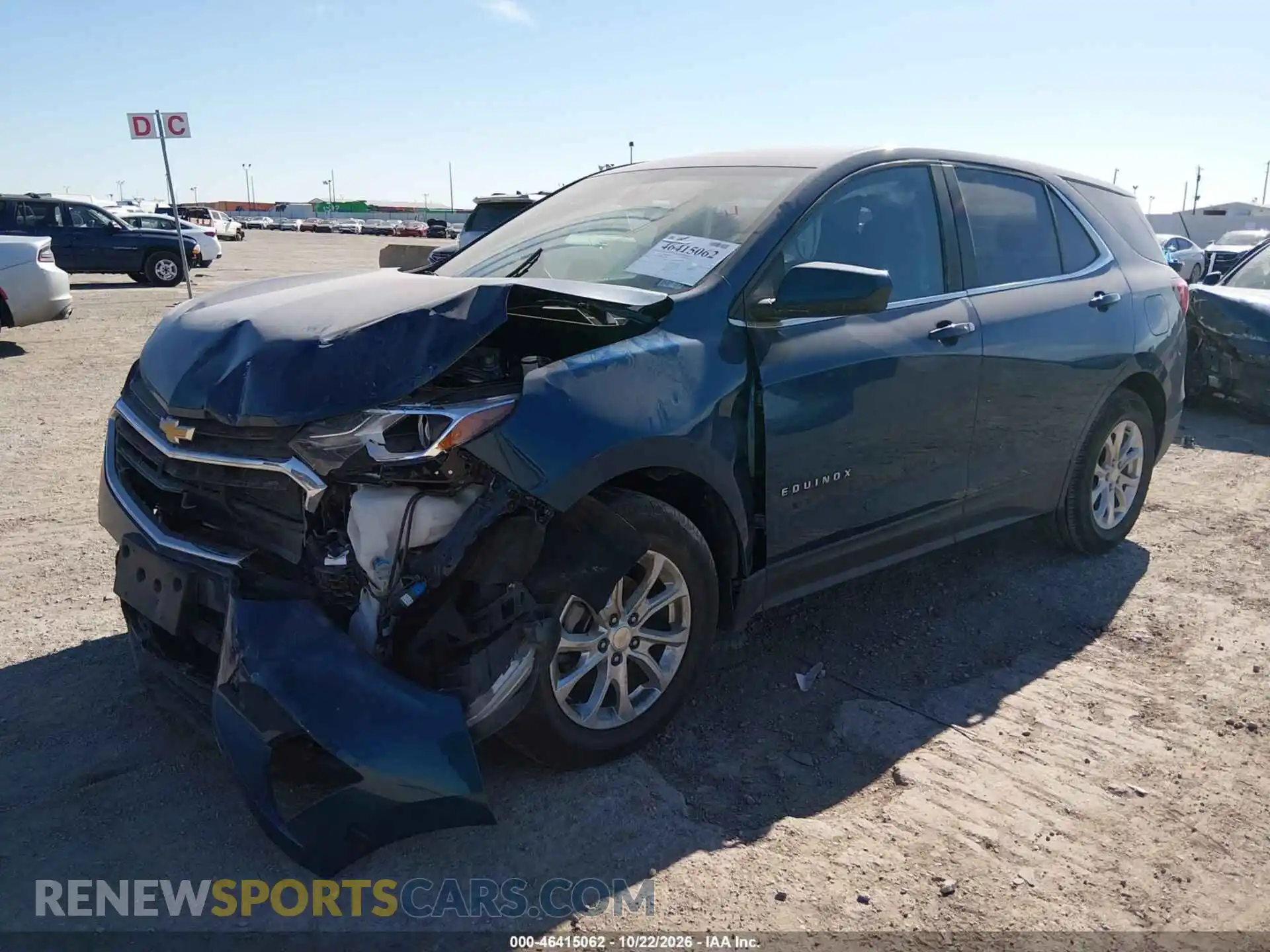2 Фотография поврежденного автомобиля 3GNAXUEV9ML362808 CHEVROLET EQUINOX 2021