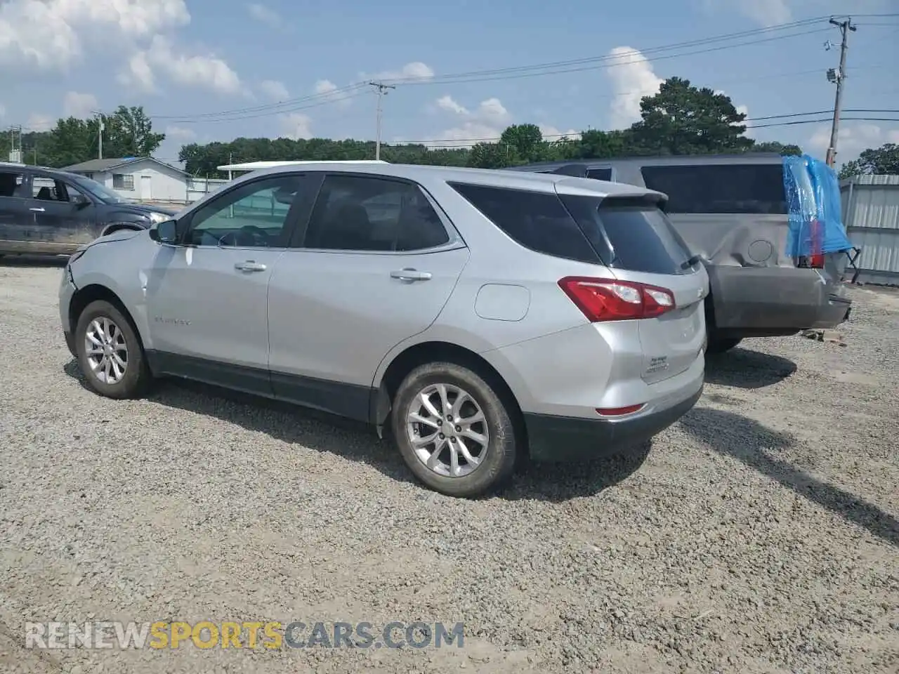 2 Photograph of a damaged car 3GNAXUEVXMS105193 CHEVROLET EQUINOX 2021
