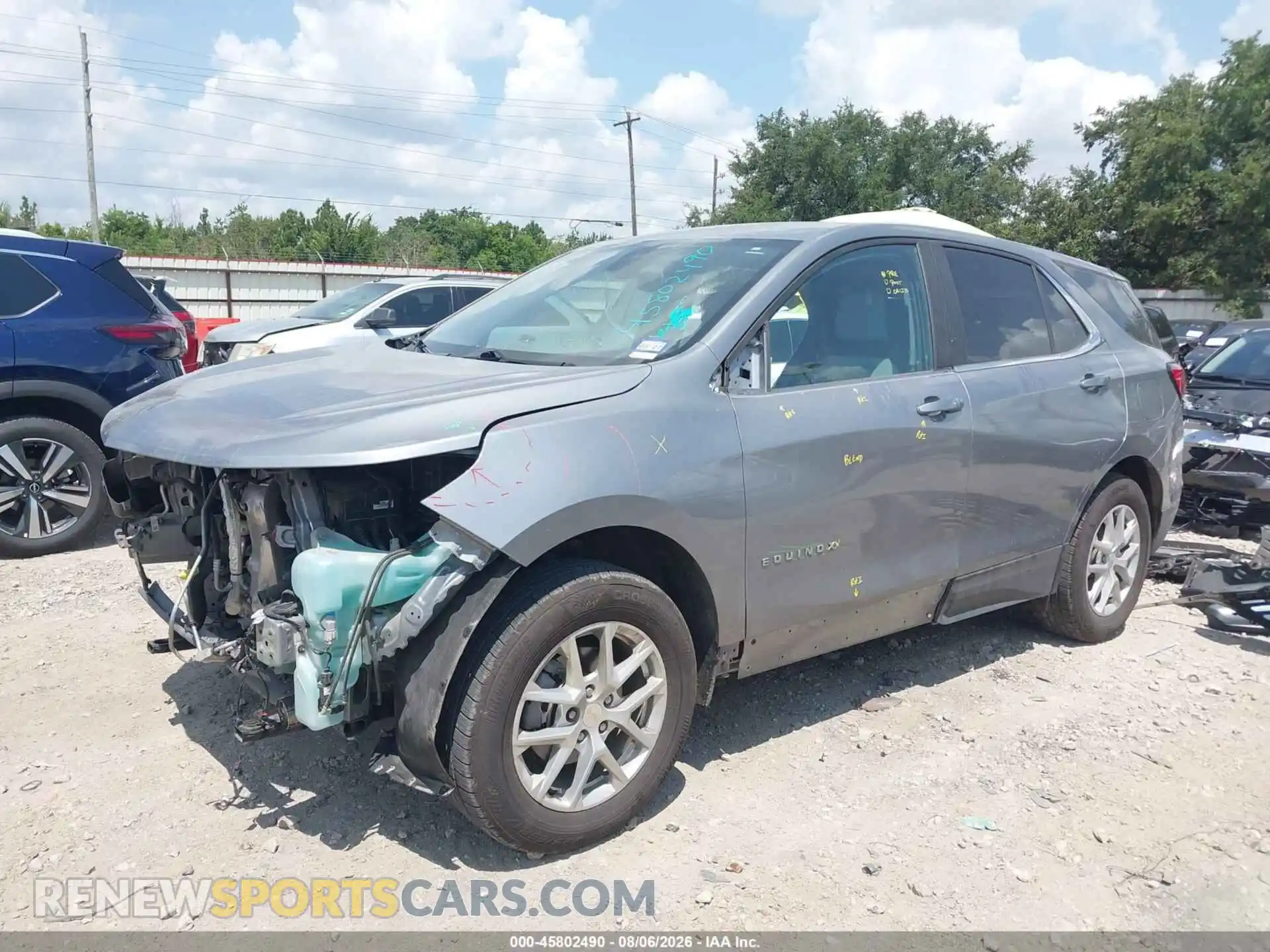 2 Photograph of a damaged car 3GNAXTEG1PL251184 CHEVROLET EQUINOX 2023