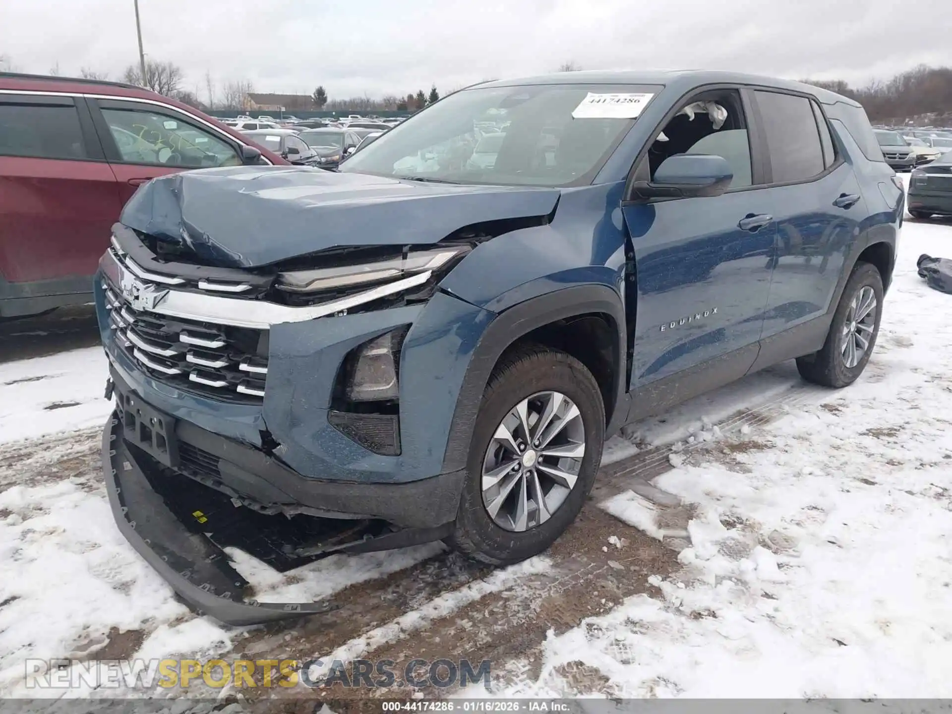 2 Photograph of a damaged car 3GNAXHEG7SL218955 CHEVROLET EQUINOX 2025