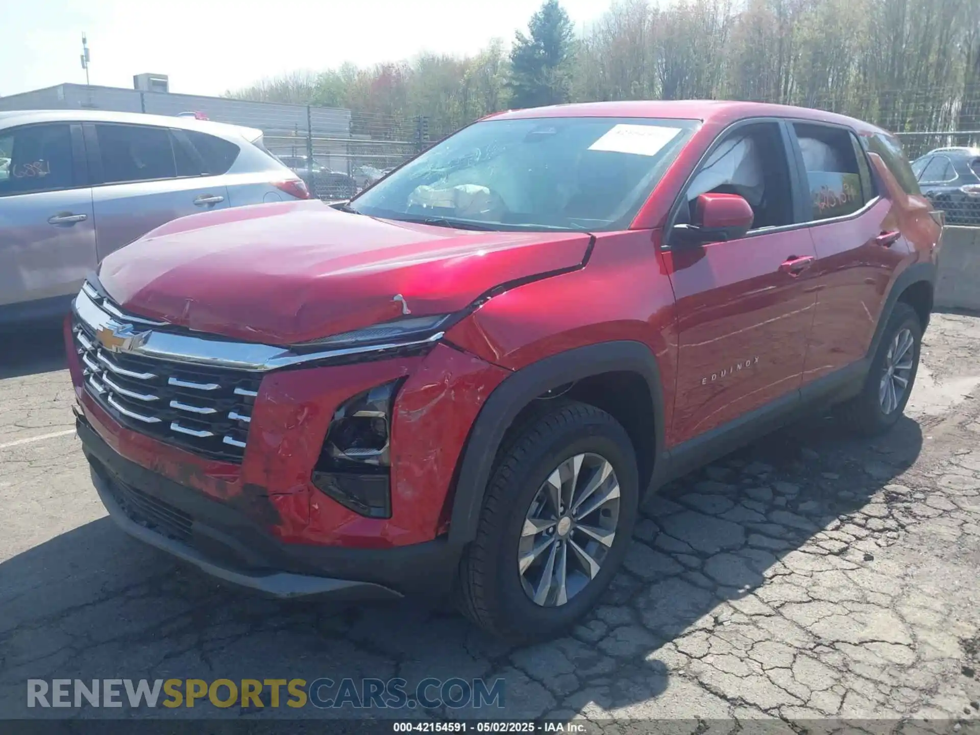 2 Photograph of a damaged car 3GNAXPEG1SL225510 CHEVROLET EQUINOX 2025