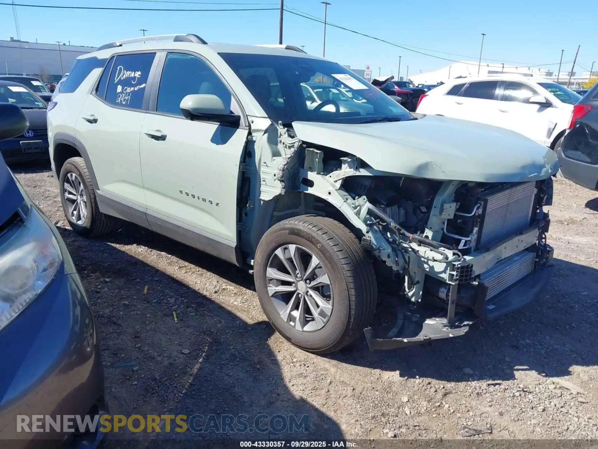 1 Photograph of a damaged car 3GNAXPEG2SL202494 CHEVROLET EQUINOX 2025