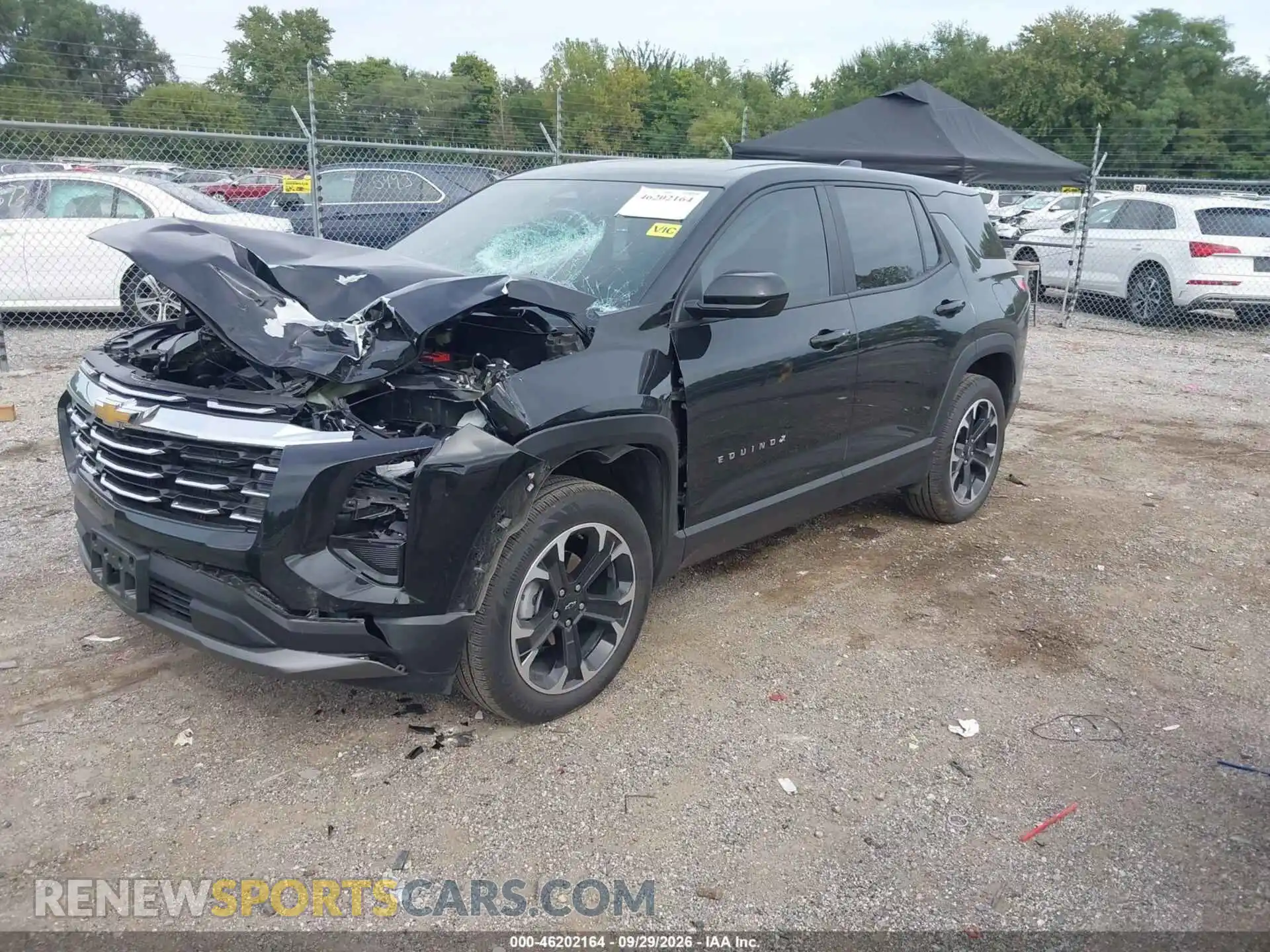2 fotografías del automóvil dañado 3GNAXPEG7SL236253 CHEVROLET EQUINOX 2025