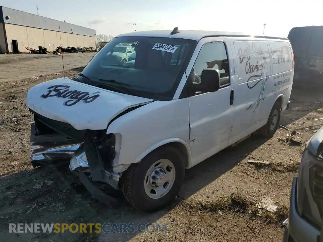 1 Photograph of a damaged car 1GCWGAFG8K1306649 CHEVROLET EXPRESS 2019